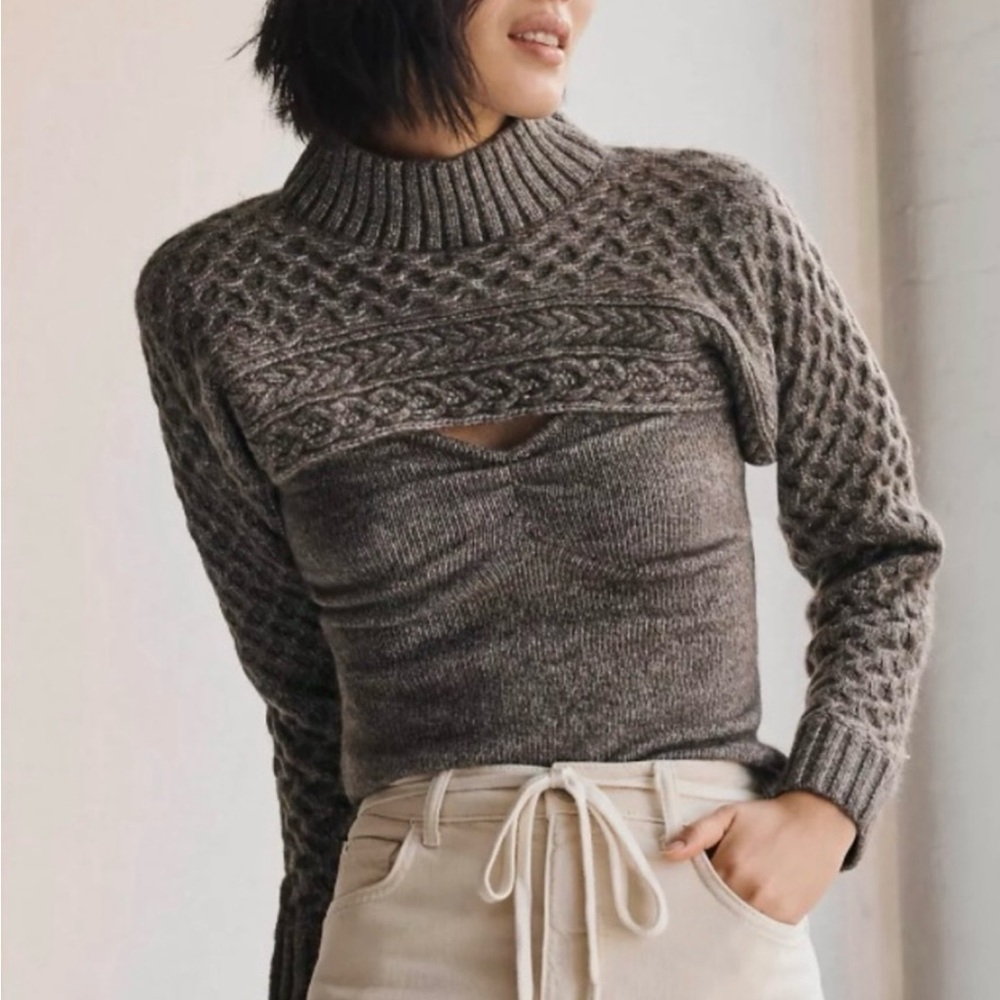 ASTR The Label Anthropologie 2 Piece Sweater Set